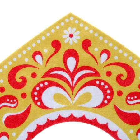 Carnival kokoshnik "queen" from felt, with sparkles-8