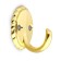 Hook furniture tundra TKO018, one -rod, gold