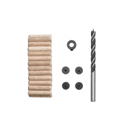 A set of kwb doughs, 6x30 mm, wood drill, markers, limiter, 25 pcs.