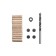 A set of kwb doughs, 6x30 mm, wood drill, markers, limiter, 25 pcs.