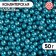 Confectionery sprinkling, blue, balls, 4 mm, 50 g