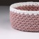 A set of knitted baskets, 3 pcs, polyester fiber, lilac