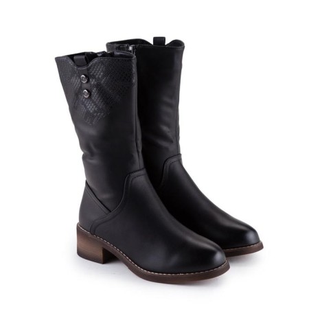 Women's boots, black color, size 36