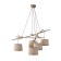 Suspended chandelier Mantra sabina, e27, 5x20W, 1500x1080x700 mm, color decorated tree