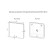 The bathroom mirror Uperwood Foster 80x80 cm, with LED backlight