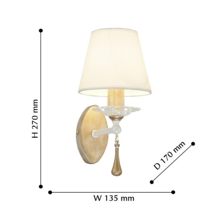 Wall lamp Silena 135 mm, 170 mm, E14 40W-2