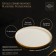 Serving porcelain dish with a magistro poursephona side, d = 25.5 cm, beige color