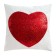 Pillowcase decorative Ethel "Heart" color red, 40x40 cm, velor