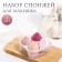 Makeup sponge, set - 4 pcs, increase when getting wet, pink color