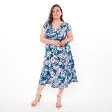 Women's dress, blue color, size 50