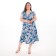 Women's dress, blue color, size 50