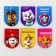 Magnetic bookmarks "Puppy Patrol", Paw Patrol, 6 pcs.
