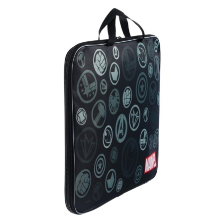 A3, 470x350x20 mm with handles, textile, Avengers folder and drawings.-2