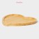 District for serving the share of Striata Heart, 19.5 × 19.5 × 1.3 cm, bamboo
