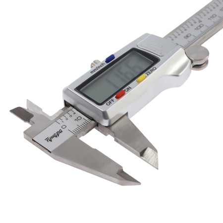 Electronic tundra of the pros, metal, with a depth meter, 150 mm-6