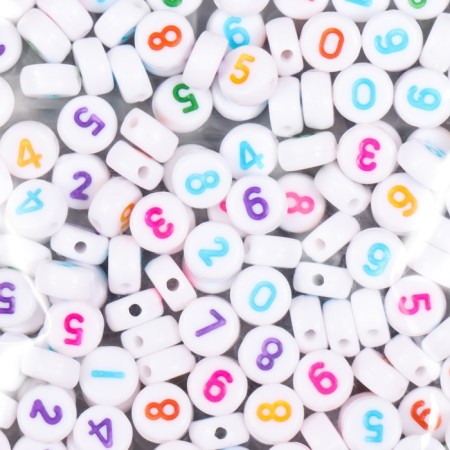 A set of plastic beads "Astra" 6 mm, 2 types of 20 g, (66879)-1