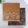 Scrapbooking paper bilateral craft "Cocoa and flowers" density 180 g 30.5x32 cm