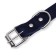 Collar of a single-layer leather, 45 x 2 cm, Osh 25-35 cm, blue