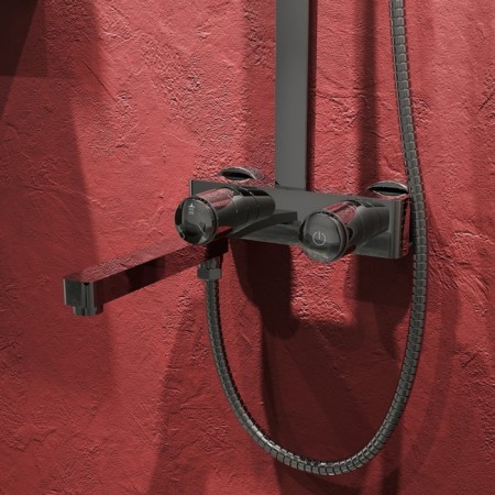 Shower system IDDIS Slide Slisbbti06, Push Control, Tropical Shower, Chrome-2