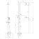 Shower mixer Lemark LM7006C, with the upper shower watering can, color chromium