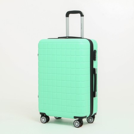 Middle suitcase 24 "on lightning, code lock, 4 wheels, mint color