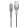 Cable Borofone BX21, Lightning - USB, 2.4 A, 1 m, fabric braid, gray