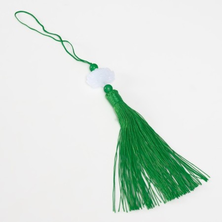 Textile suspension, plastic "Brush. Lotus" Green 1.2x2.7x14.5 cm-3