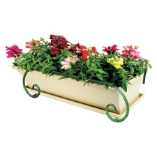 Balcony color stand, 53 × 25 × 20 cm, metal, green