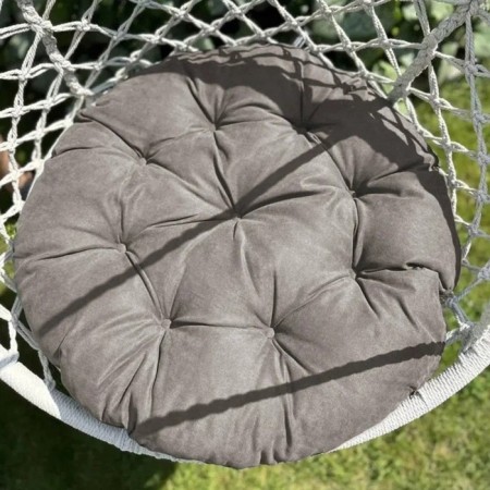Pillow for swing "Tina", diameter 60 cm, color light gray-2