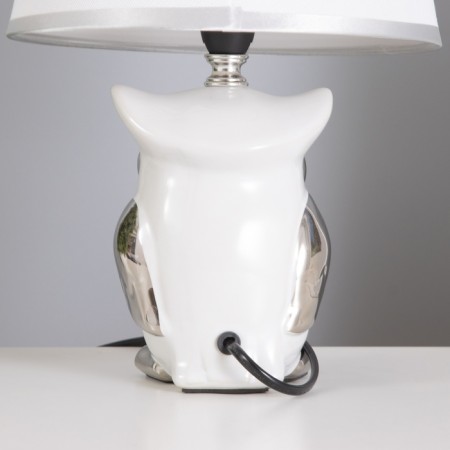 Table lamp 16280/1wt+CR E14 40W white-chromium 22x22x30 cm Risalux-5