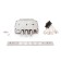 Crystvo Crystvo BORDER, 77411, ZV 9-6 pc/15, with a latch and a slide, right