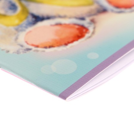 Album for drawing A4, 8 sheets on the paper clip "Mimilapy", covered cardboard, embossing, block 100 g/m2, mix-3