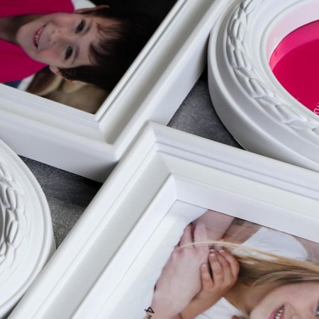 Photo frame plastic in 10 photos 10x15, 12x12 cm "Stylistics" White, 37x72 cm-2