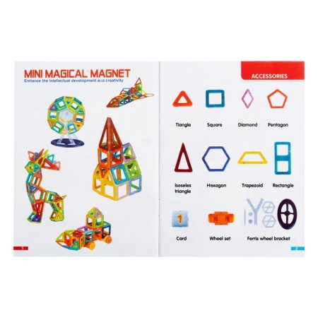 Magnetic designer "Mini Magic Magnet", 58 parts-3