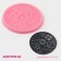 Mold Dolyana "gears", silicone, 10.5 × 10.5 cm, pink color