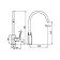 MILARDOC ATLSB00M05 kitchen mixer, pour 208 mm, chrome