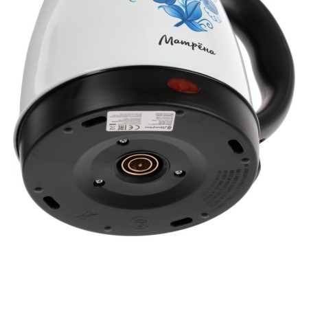 Electric kettle "Matryona" MA-003, Metal, 1.7 l, 1500 W, white-black with a drawing "Gzhel"-7