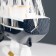 Ship "Diana" three -masted with blue sails, 40*9*36cm