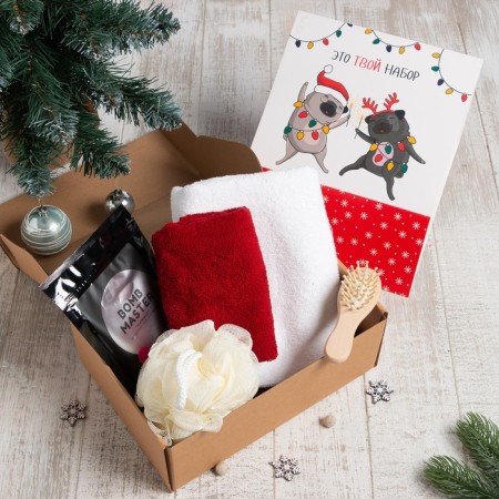 Set of Gift Ethel "Your set", towel 50x90cm, 30x60cm and accessories