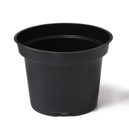 Pot for seedlings, 2 l, d = 17.5 cm, h = 13 cm, black, greengo-4