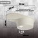 Curler for a kitchen made of stone Zein 11/G31, 720 x 455 mm, oval, overflow, white color