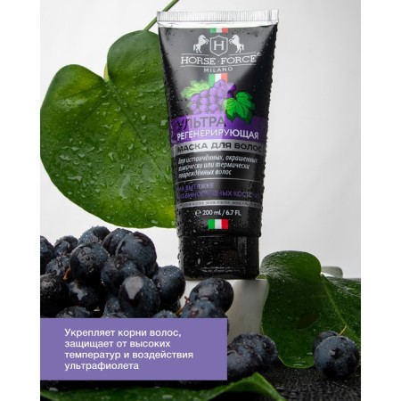 Ultra regenerating hair mask horsepower on an extract of grape seeds, 200 ml-1