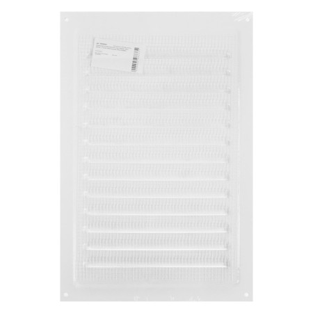 Ventilation grate Zein Lux RM2030, 200 x 300 mm, with a grid, metal, white-7