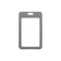 Baiga vertical, external 110x70 mm, internal 85x54 mm, gray