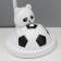 Table lamp "Bear with the ball" LED black and white 14x15x48 cm Risalux