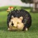 Garden figure "Hedgehog with acorns" 17x23x18cm