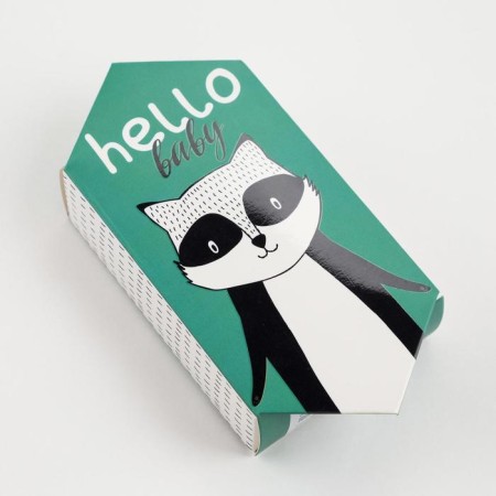 Tainted towel "raccoon" 30x30 cm, 100 cotton, 340g/m2-3
