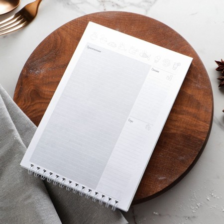 Culinary book, on the crest "Noteping Recipes" A5, soft cover, 64 sheets-3