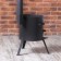 Oven for a cauldron 8 l d = 32 cm, with a chimney, with a door