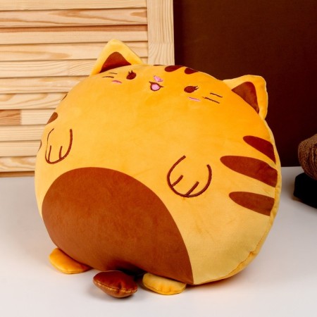 Soft toy-podushka "cat", 43 cm, orange color-1